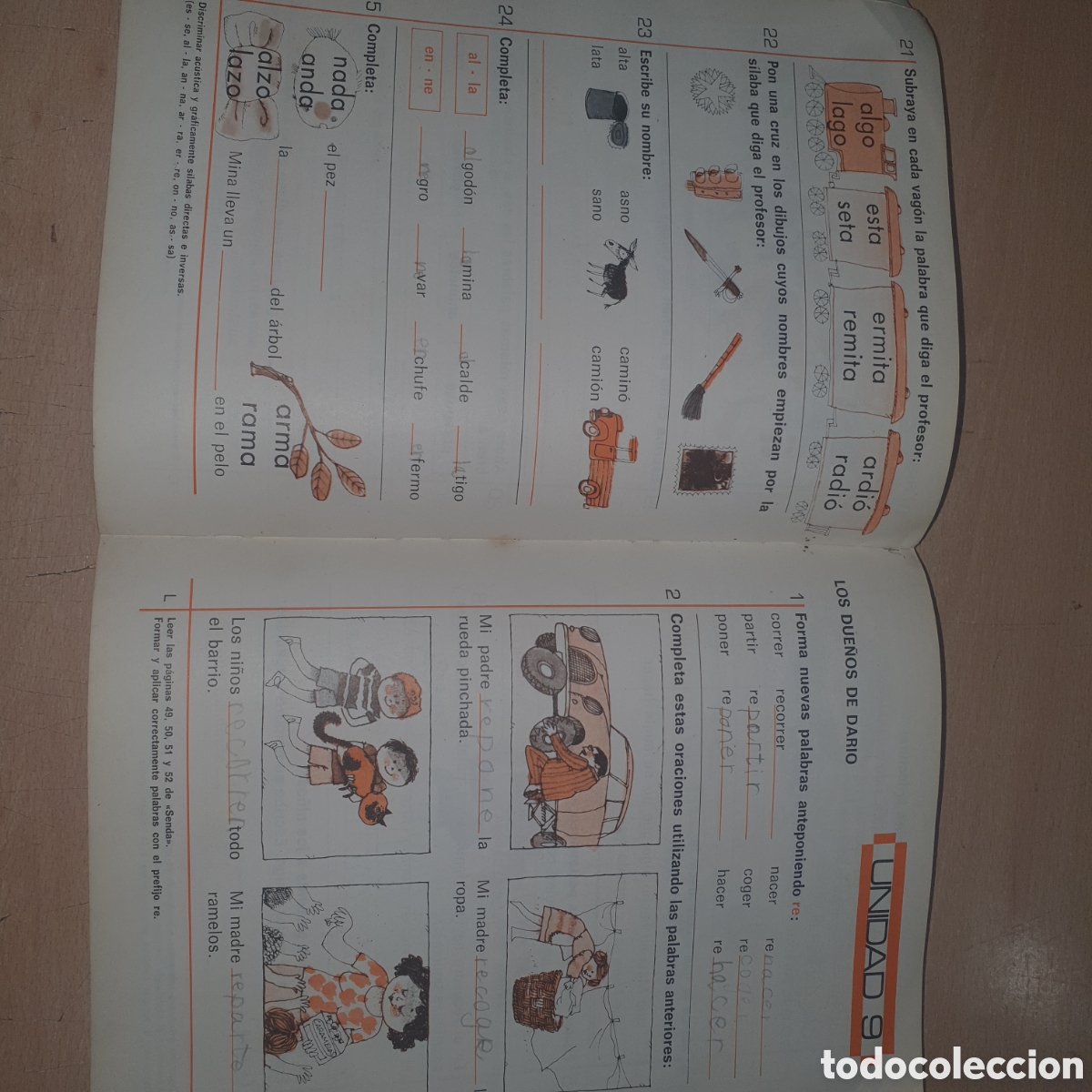 Libros de segunda mano: Lenguaje EGB Santillana 1. 1977 - Foto 3