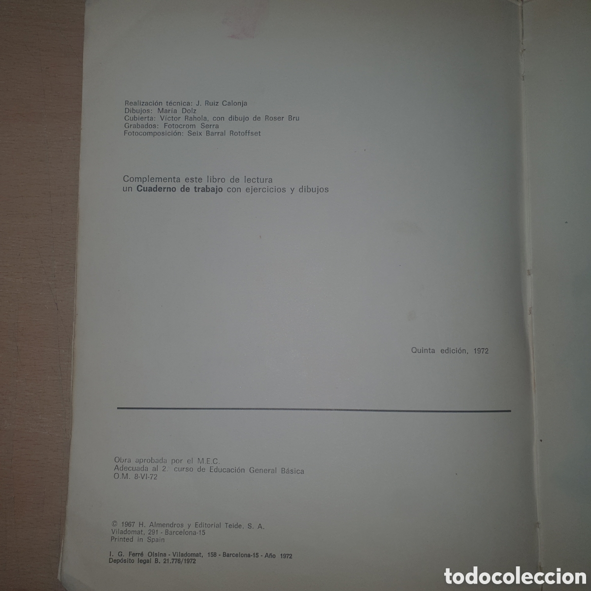 Libros de segunda mano: Fiesta. Hermano Almendros. Ed. Teide 1972 - Foto 4