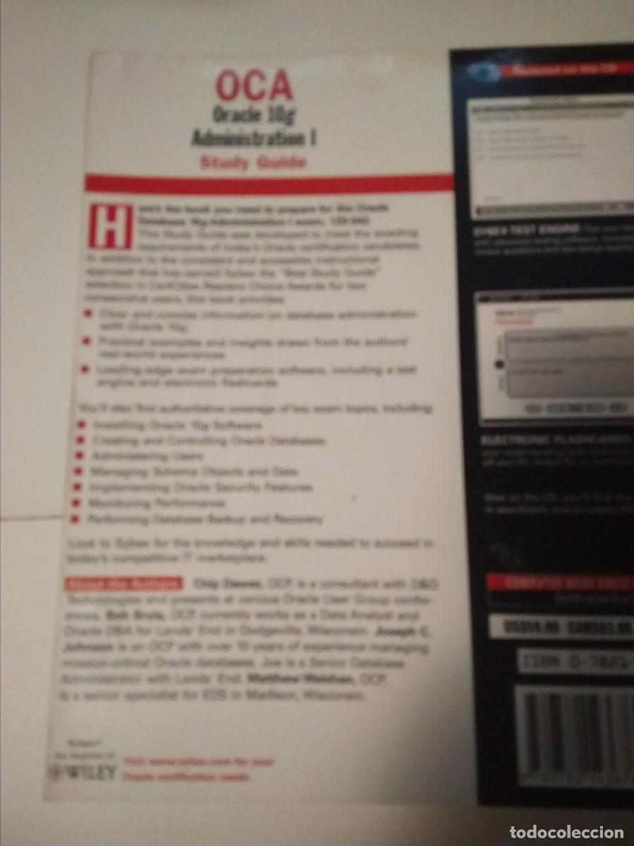 Libros de segunda mano: Libro OCA Oracle 10g Administration I Study Guide - Foto 2