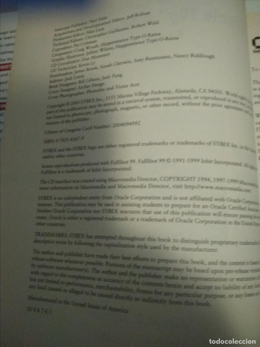 Libros de segunda mano: Libro OCA Oracle 10g Administration I Study Guide - Foto 6