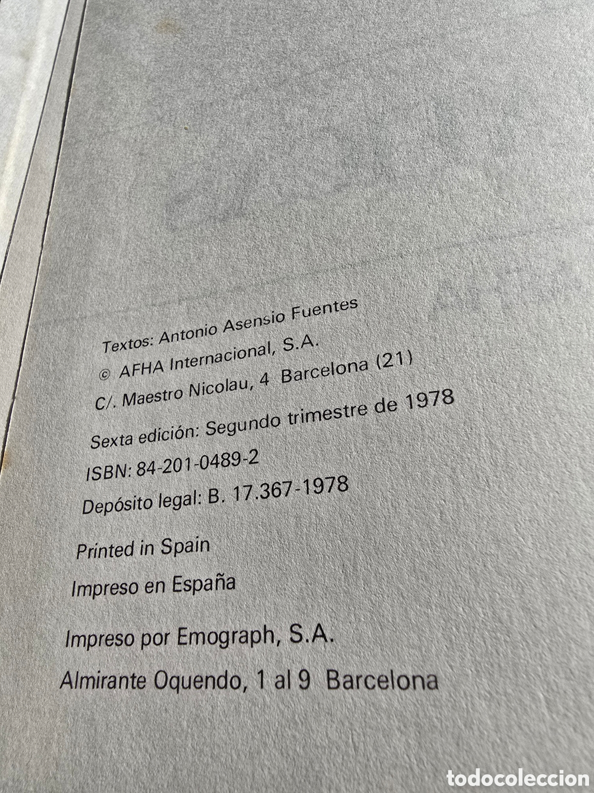 Libros de segunda mano: MATEM&Aacute;TICAS. ANTONIO ASENSIO FUENTES. EDICIONES AFHA 1978 LIBRO DE TEXTO - Foto 3