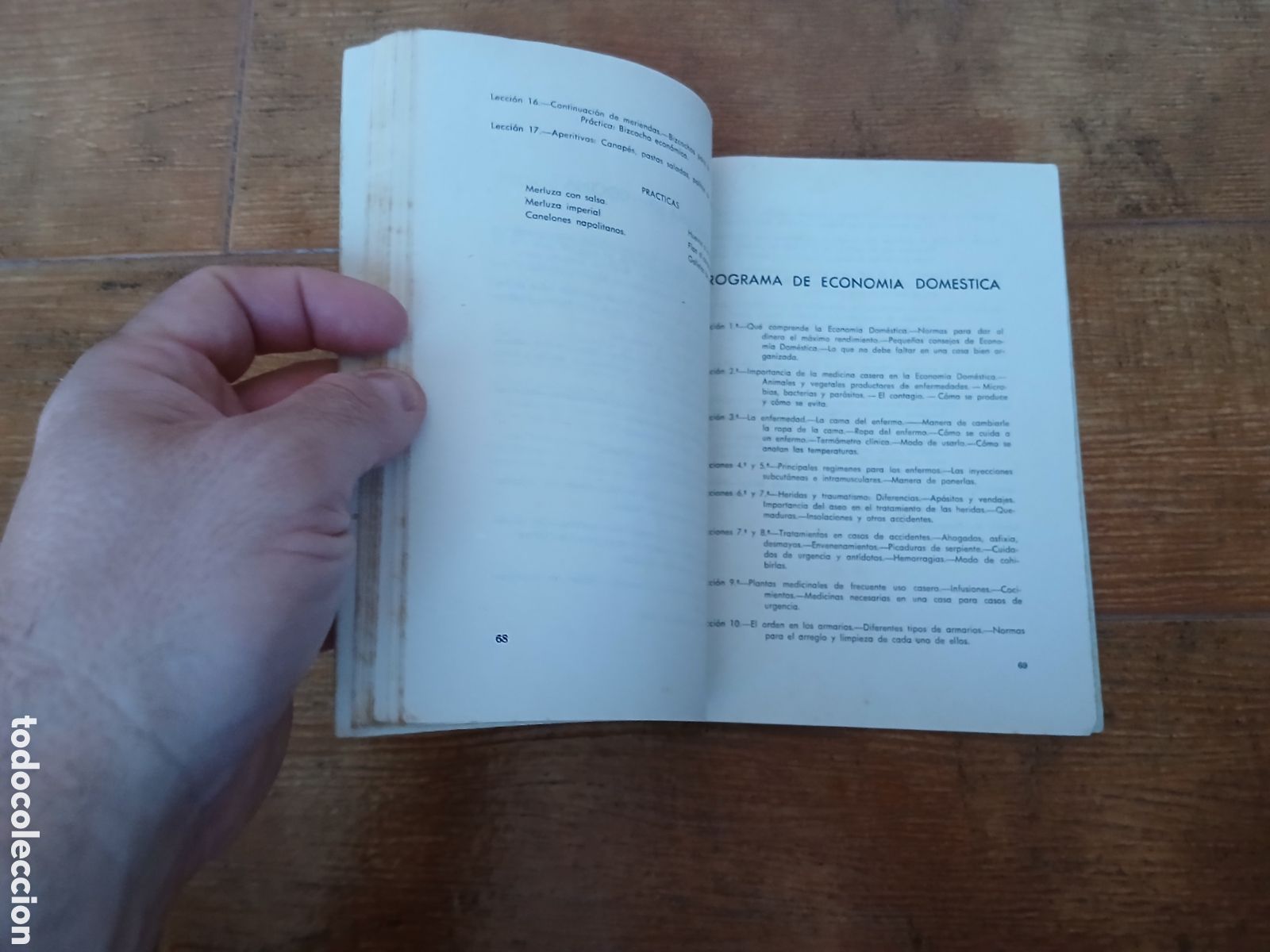 Libros de segunda mano: Libro Programa de Ense&ntilde;anzas de Hogar, Formaci&oacute;n del Esp&iacute;ritu Nacional... (Libro de Escuela 1.954) - Foto 4
