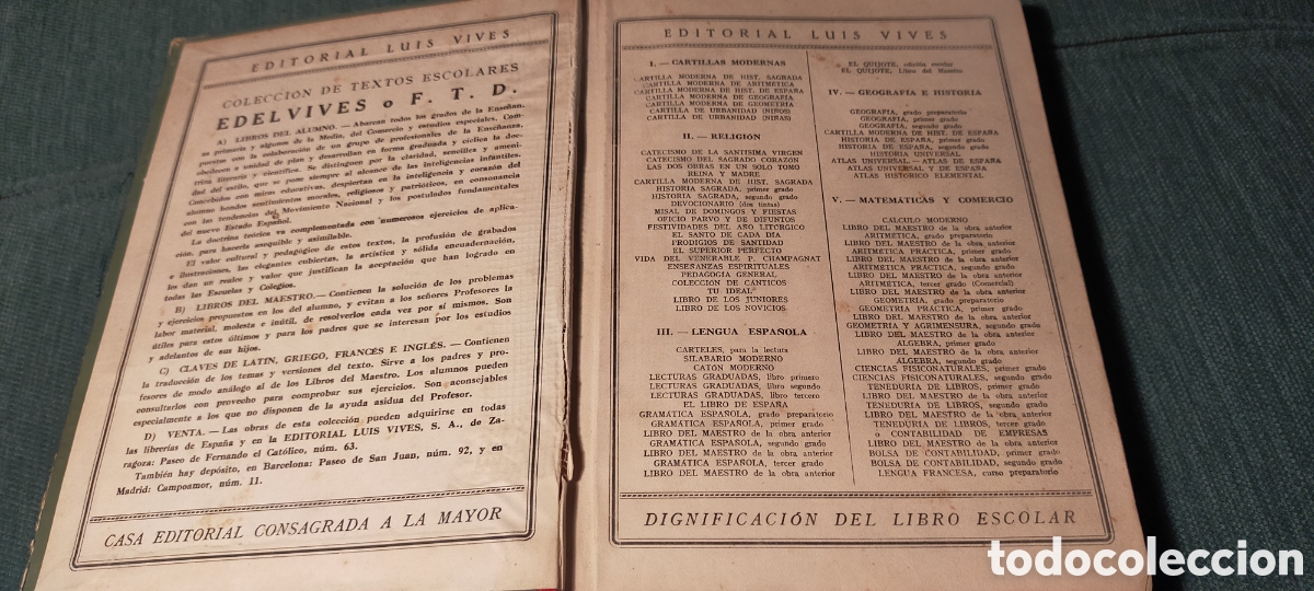 Libros de segunda mano: Libro lecturas libro tercero 1952 editorial Luis Vives - Foto 6