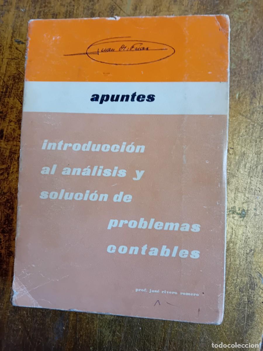 Libros de segunda mano: Apuntes introducci&oacute;n al an&aacute;lisis y soluci&oacute;n de problemas contables 1970 - Foto 1