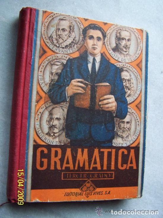 Libros de segunda mano: Gram&aacute;tica Espa&ntilde;ola, Tercer Grado, Editorial Luis Vives - Foto 1