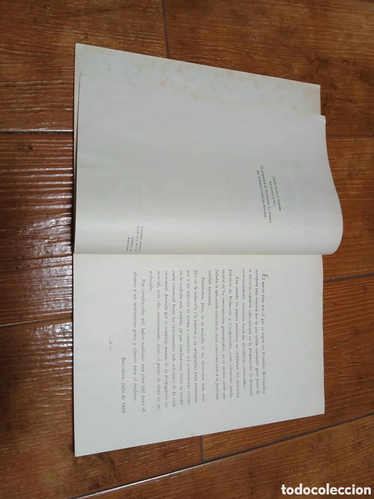 Libros de segunda mano: Libro Redacci&oacute;n Comercial, teor&iacute;a y ejercicios -Ed. La Espiga 1.956- (Libro Escolar) - Foto 7