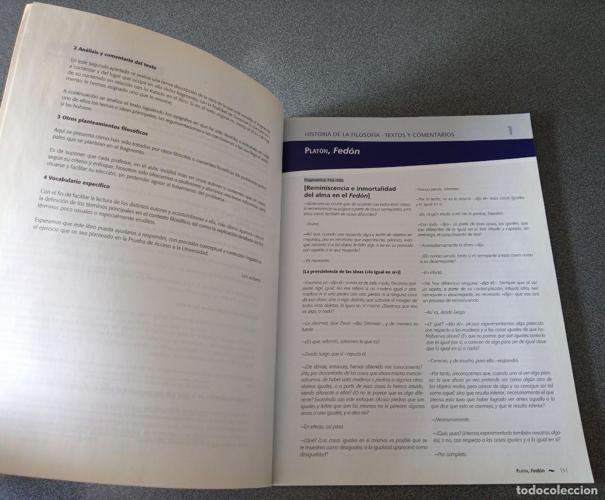 Libros de segunda mano: Historia De La Filosof&iacute;a Textos Y Comentarios Bachillerato - Foto 6