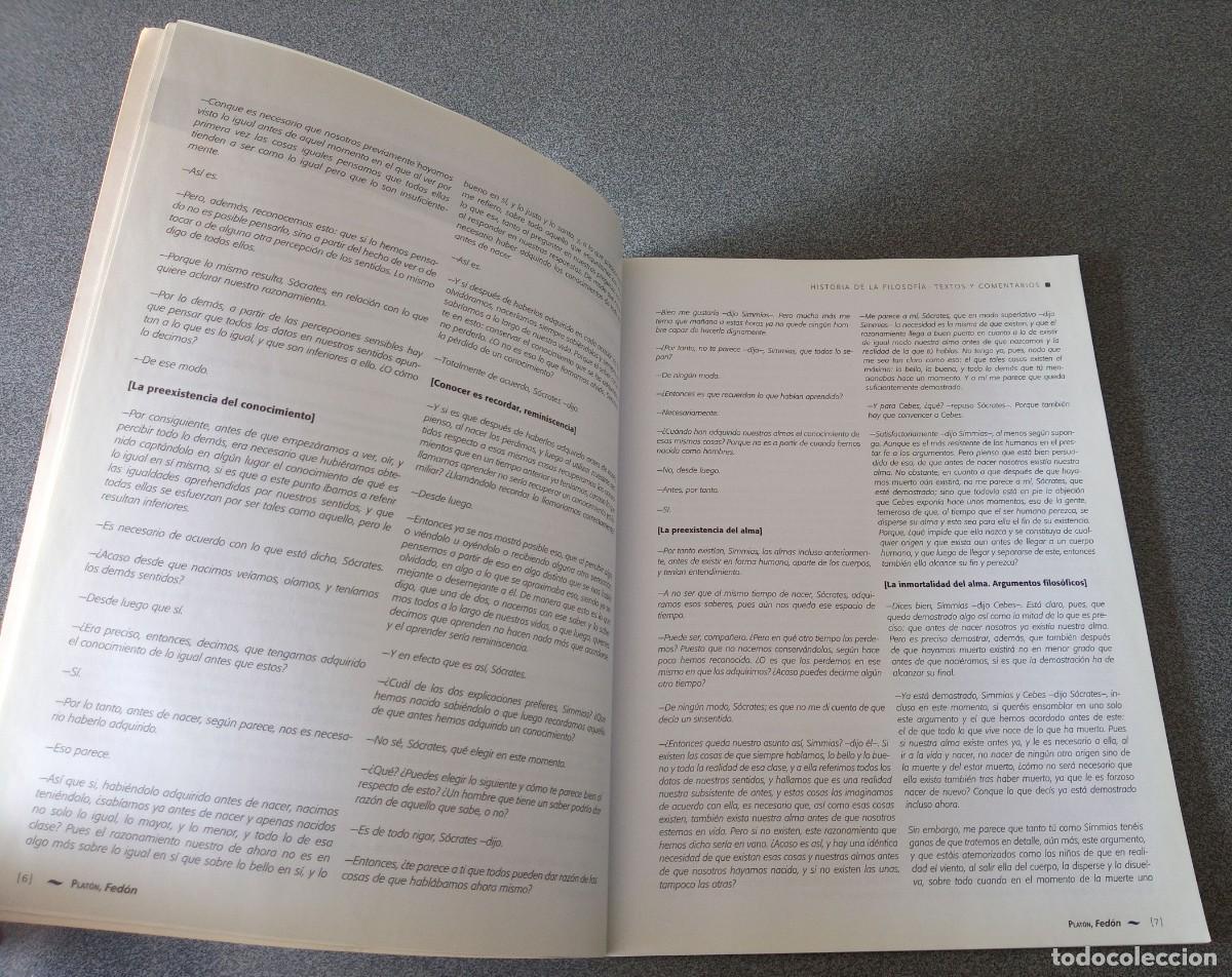 Libros de segunda mano: Historia De La Filosof&iacute;a Textos Y Comentarios Bachillerato - Foto 7
