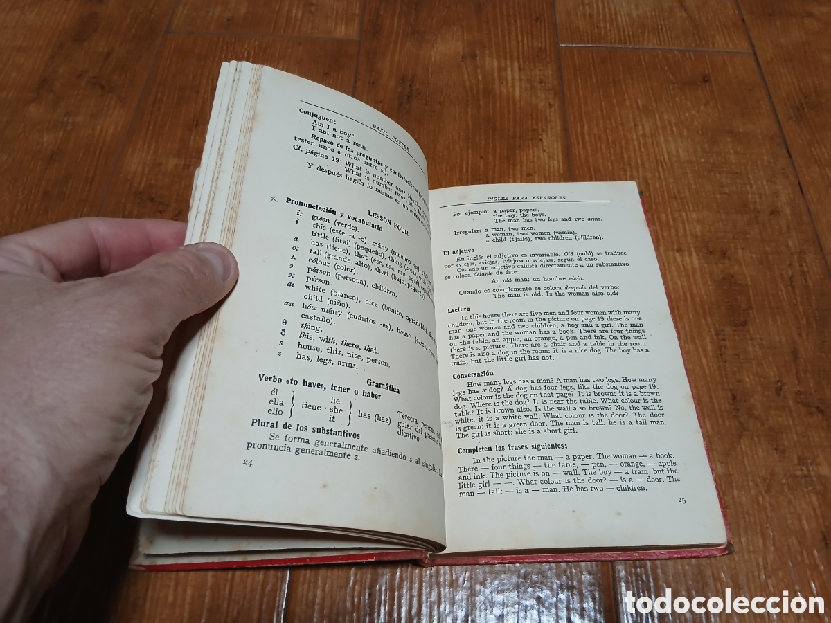 Libros de segunda mano: Libro Ingl&eacute;s para Espa&ntilde;oles -Ed. Juventud 1.955- (Libro Escolar) - Foto 7
