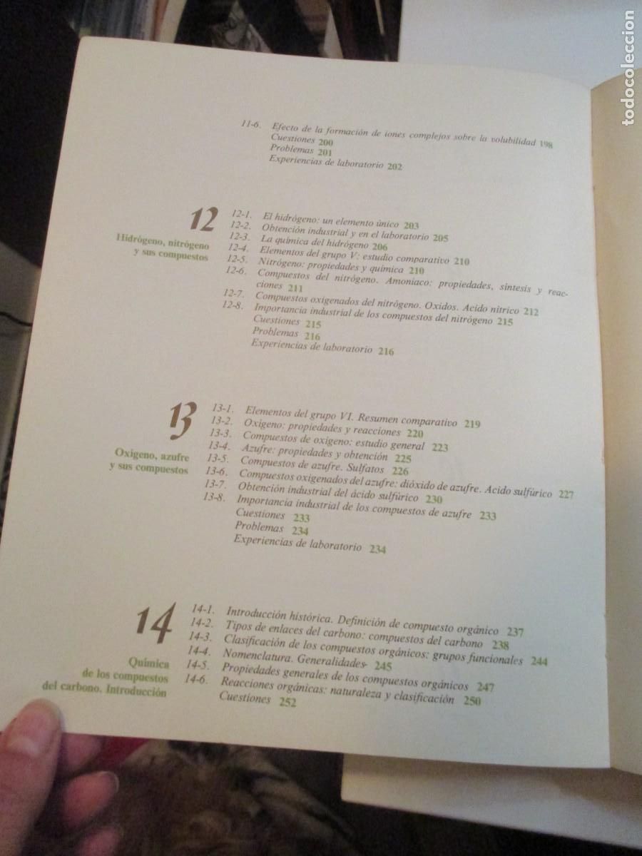 Libros de segunda mano: Qu&iacute;mica C.O.U w37657 - Foto 5