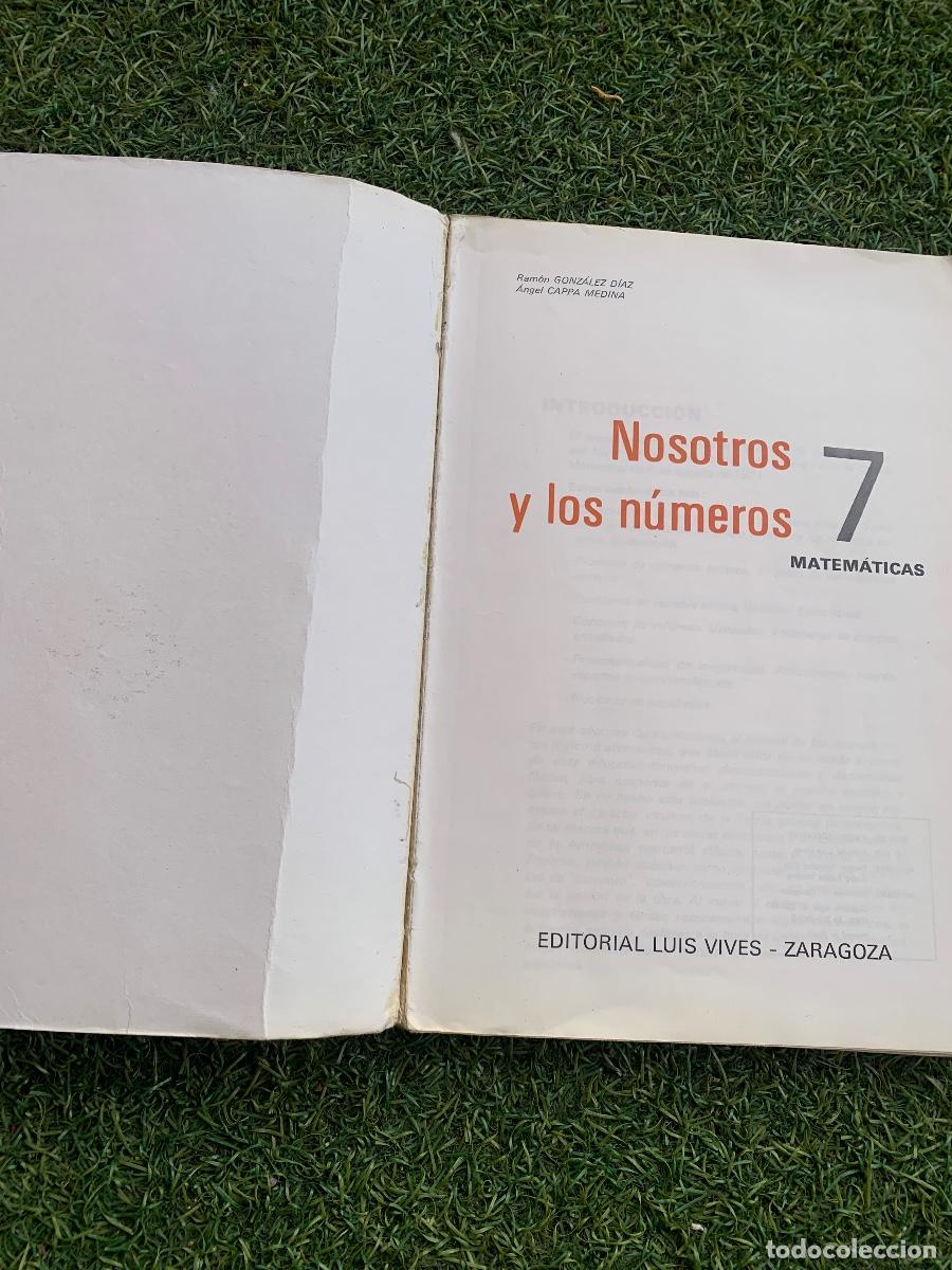 Libros de segunda mano: Nosotros y los n&uacute;meros Matem&aacute;ticas 7 EGB Edelvives - Foto 4