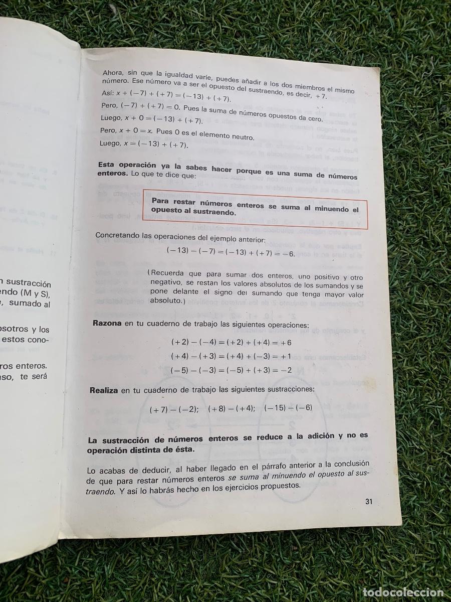 Libros de segunda mano: Nosotros y los n&uacute;meros Matem&aacute;ticas 7 EGB Edelvives - Foto 7