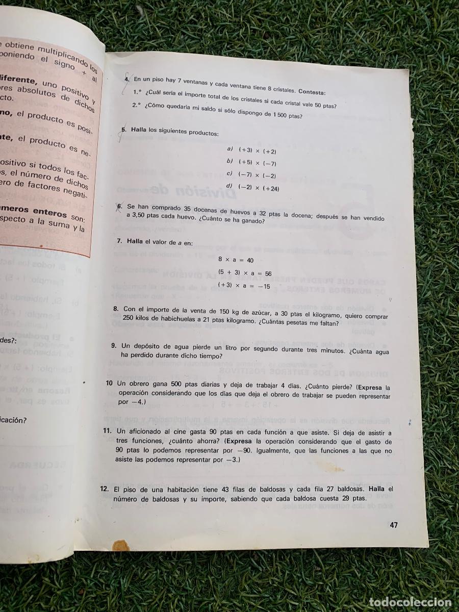 Libros de segunda mano: Nosotros y los n&uacute;meros Matem&aacute;ticas 7 EGB Edelvives - Foto 8