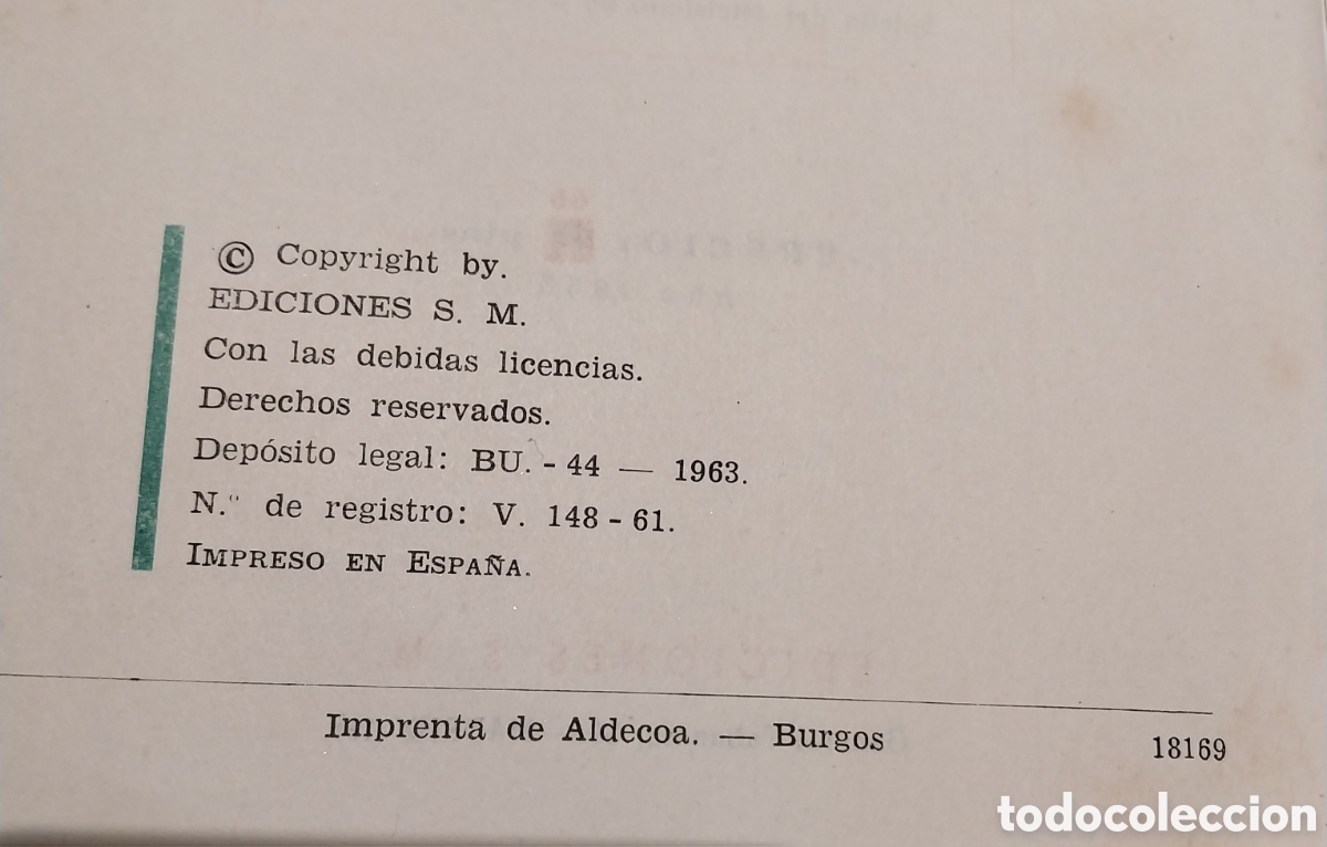 Libros de segunda mano: Libro 1963 &rdquo;Matem&aacute;ticas&rdquo; 6&deg; curso - Foto 4
