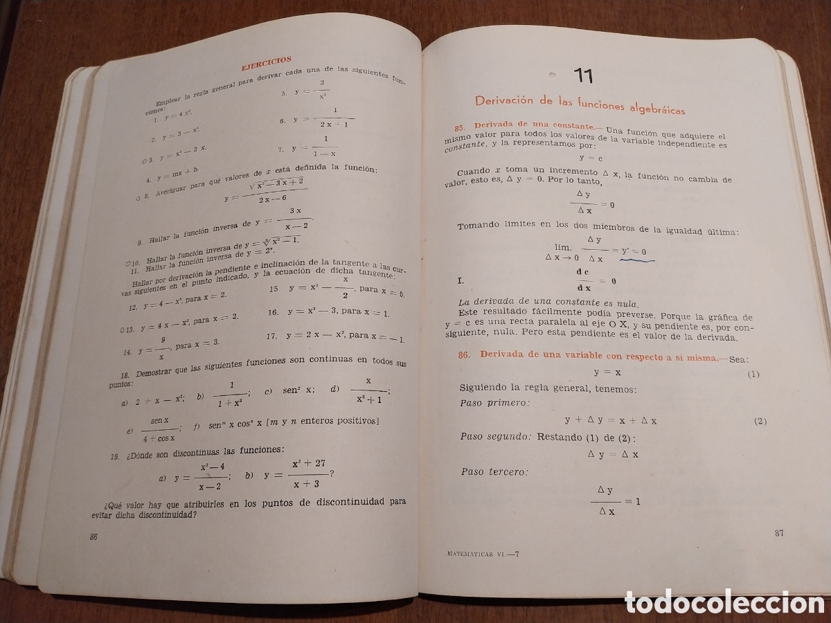 Libros de segunda mano: Libro 1963 &rdquo;Matem&aacute;ticas&rdquo; 6&deg; curso - Foto 6