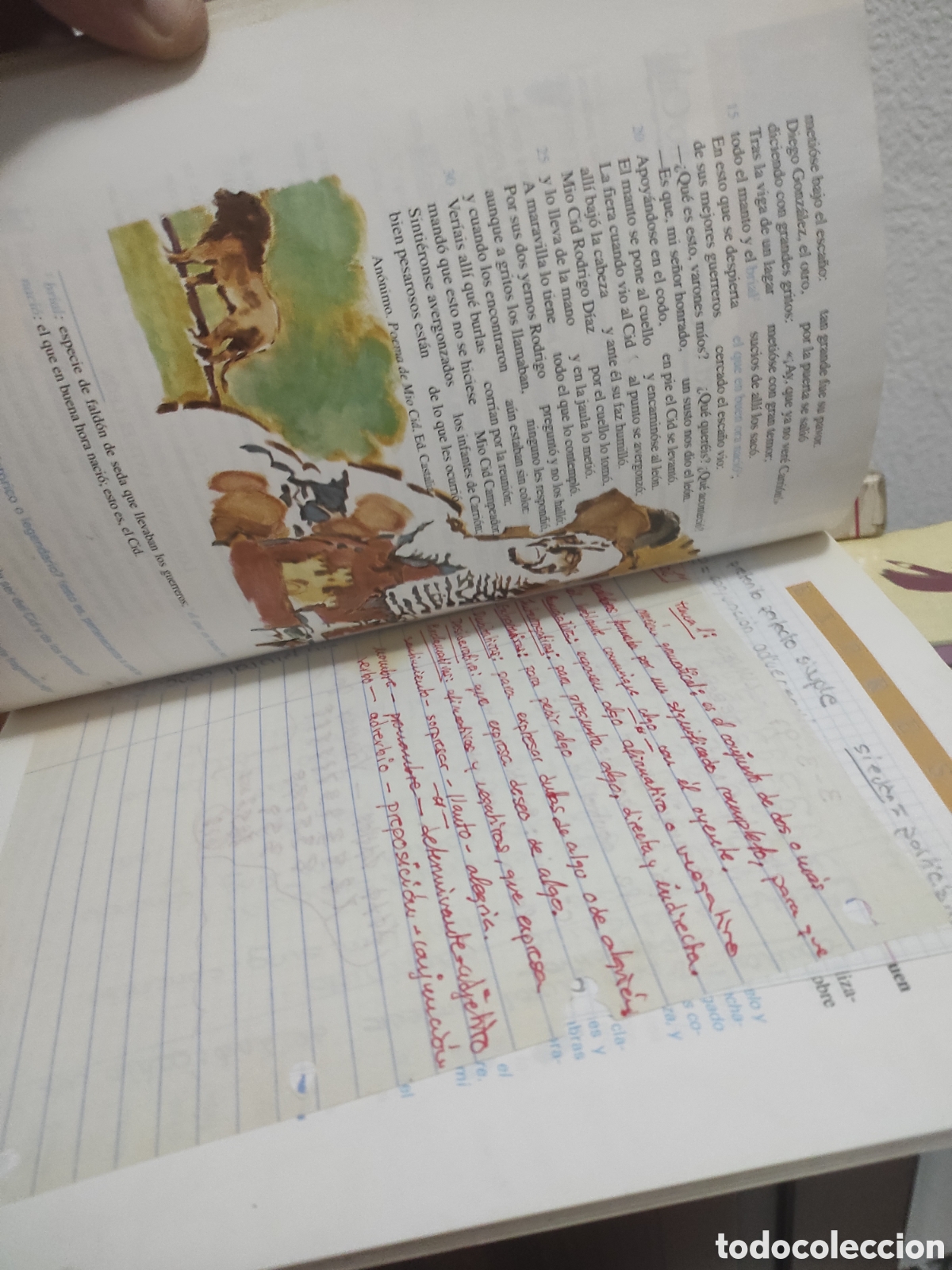 Libros de segunda mano: CURSO DE LENGUA 7 EGB. subrayado - Foto 4