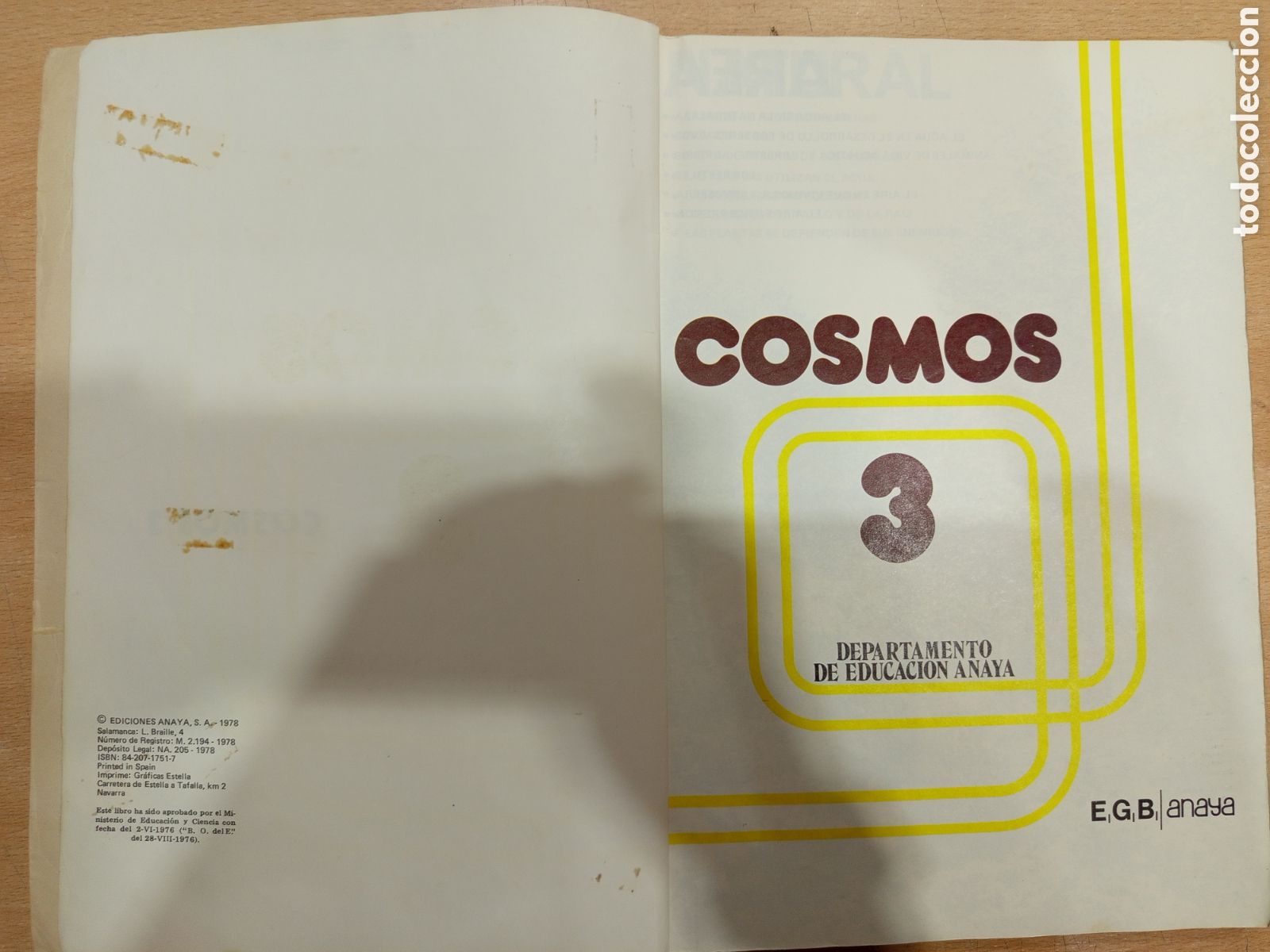 Libros de segunda mano: Cosmos 3 EGB Anaya 1978 - Foto 4