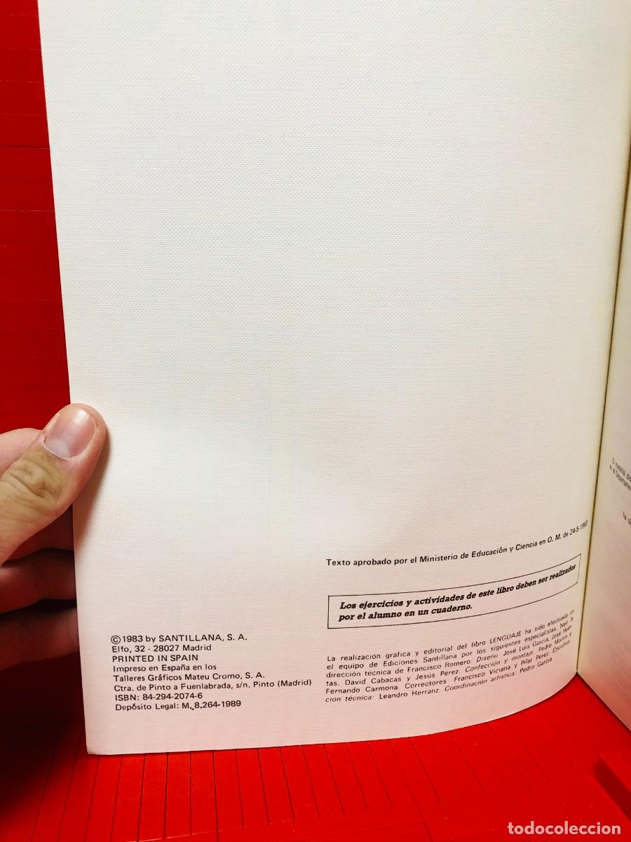 Libros de segunda mano: LENGUAJE 6 &ndash; SANTILLANA &ndash; EGB &ndash; 1983 - Foto 5