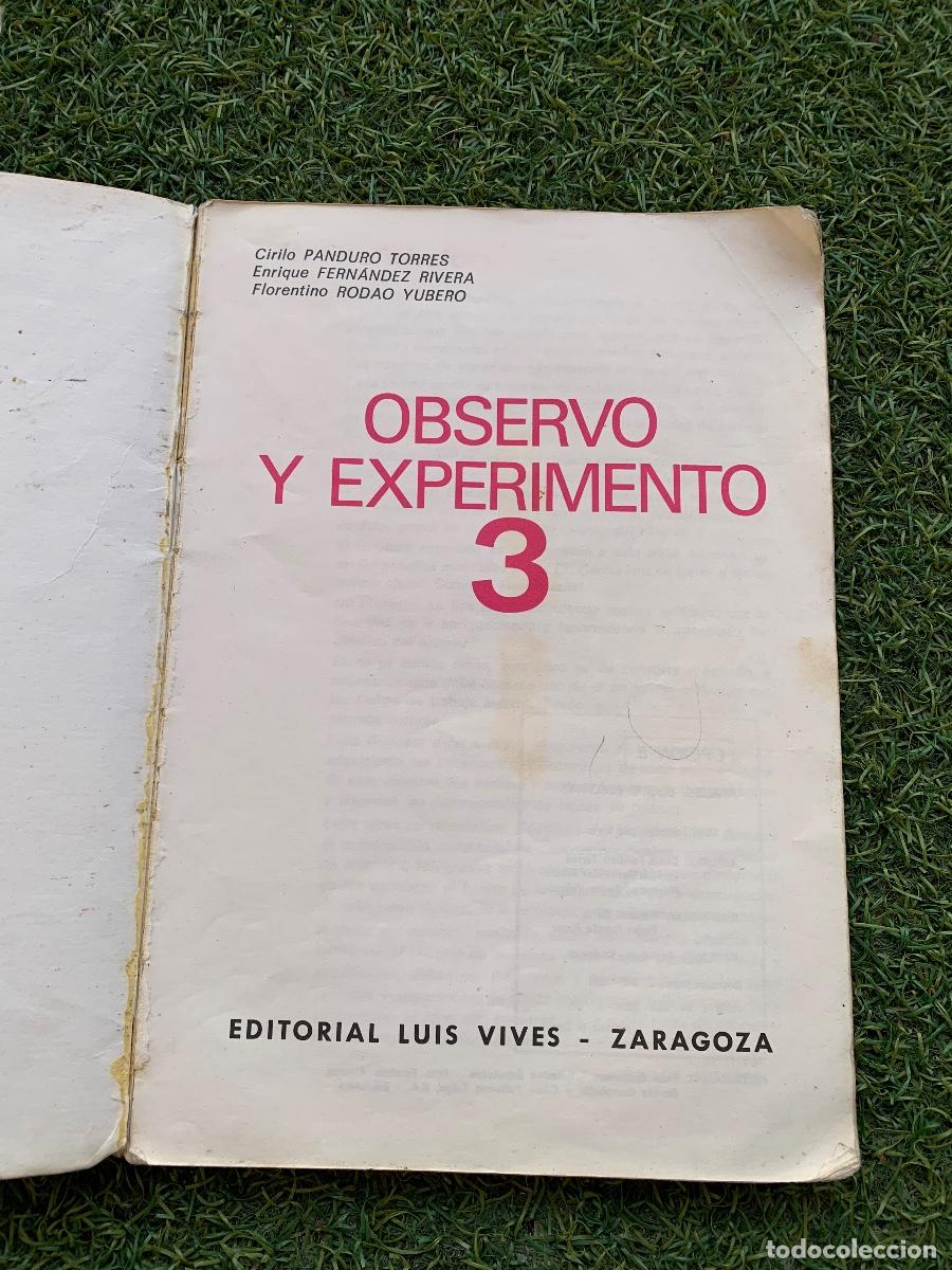 Libros de segunda mano: Observo y experimento 3 EGB Edelvives - Foto 3