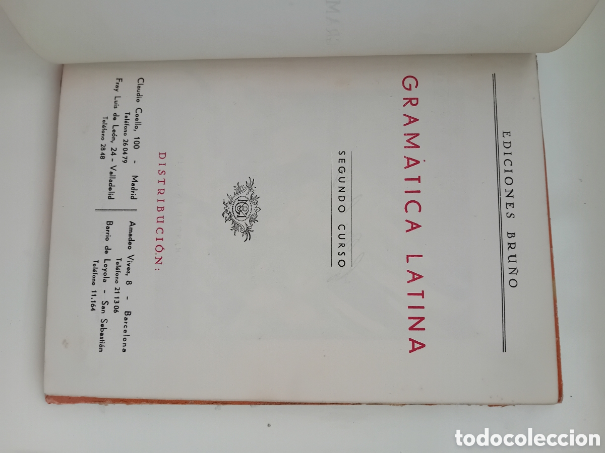 Libros de segunda mano: Gram&aacute;tica latina. Segundo curso.Bru&ntilde;o - Foto 3