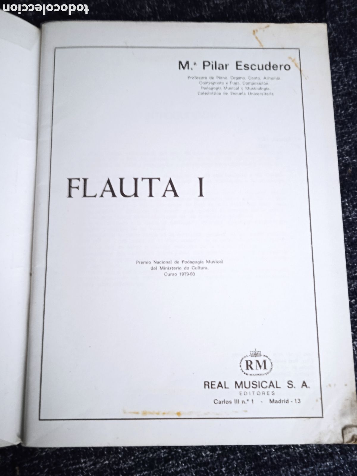 Libros de segunda mano: Flauta I / M&ordf; del Pilar Escudero - Foto 2