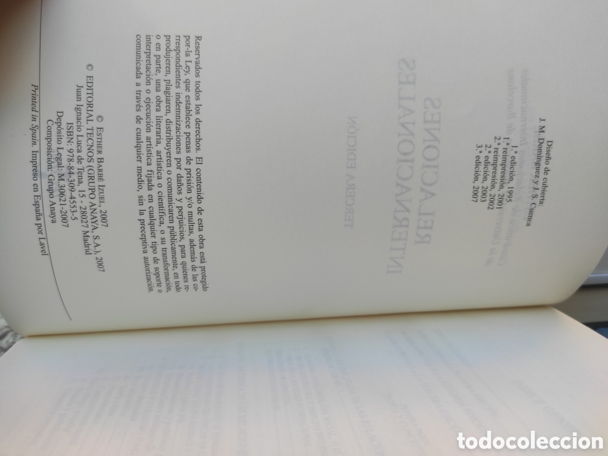Libros de segunda mano: Relaciones internacionales.- Barb&eacute;, Esther - Foto 3