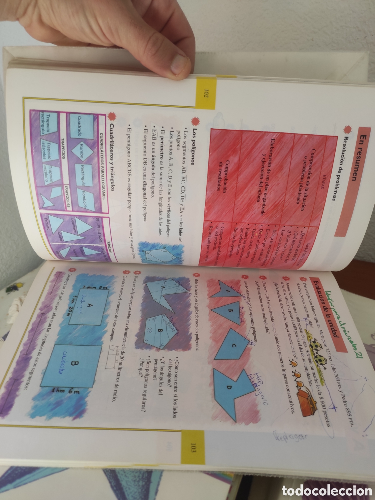 Libros de segunda mano: MATEM&Aacute;TICAS PRIMARIA 5 EGB ANAYA 1994 - Foto 4