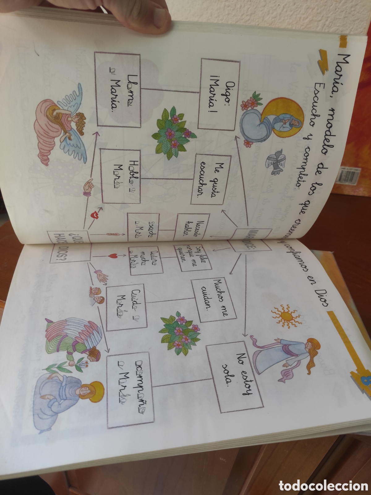 Libros de segunda mano: Primaria primer ciclo religi&oacute;n cat&oacute;lica 1 y 2Anaya - Foto 3