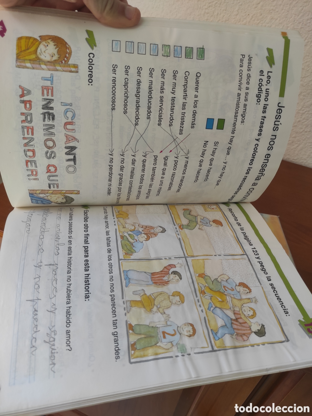 Libros de segunda mano: Primaria primer ciclo religi&oacute;n cat&oacute;lica 1 y 2Anaya - Foto 4