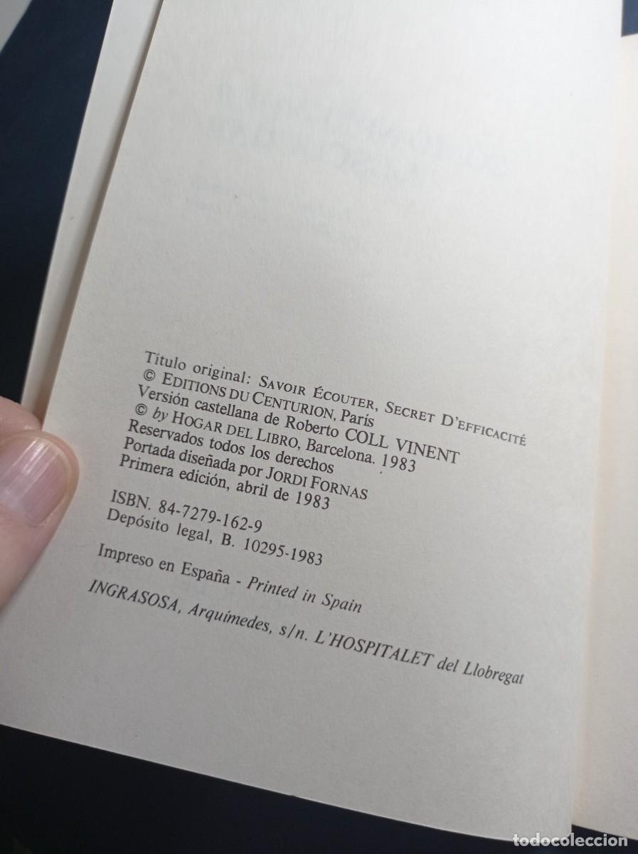 Libros de segunda mano: COMO APRENDER A ESCUCHAR. ANDR&Eacute; CONQUET. HOGAR DEL LIBRO, 1983. VER ++ - Foto 3