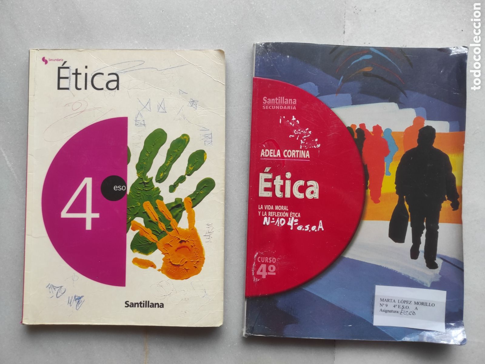 Libros de segunda mano: 2 libros de texto &Eacute;TICA. 4 &ordm; ESO. SANTILLANA. - Foto 1