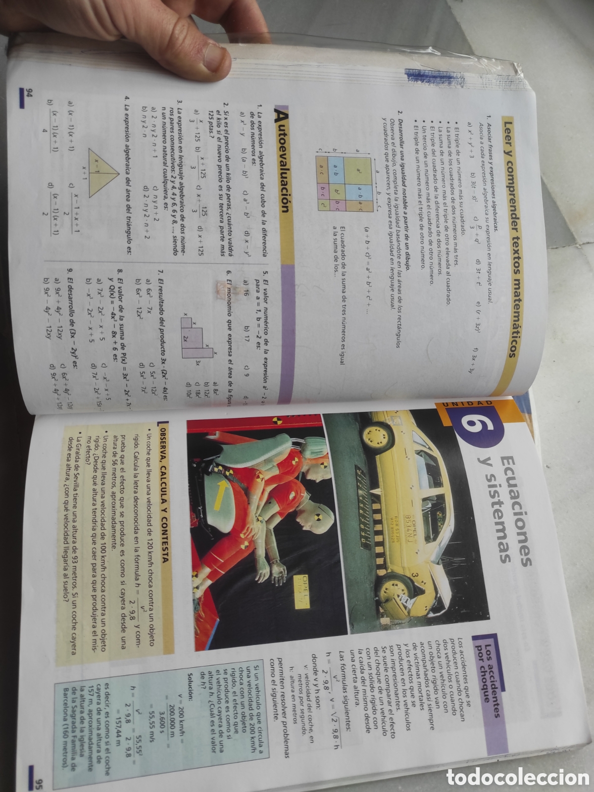 Libros de segunda mano: Libros de texto Matem&aacute;ticas; &Oacute;rbita 2000; 1&deg; y 2&deg; ESO - Foto 4