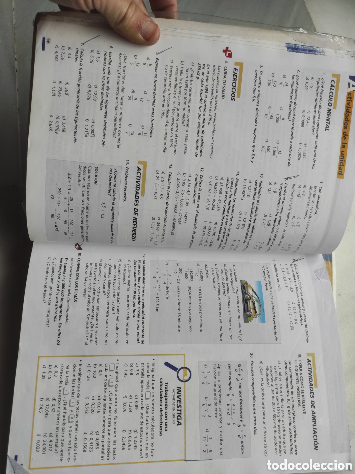 Libros de segunda mano: Libros de texto Matem&aacute;ticas; &Oacute;rbita 2000; 1&deg; y 2&deg; ESO - Foto 5