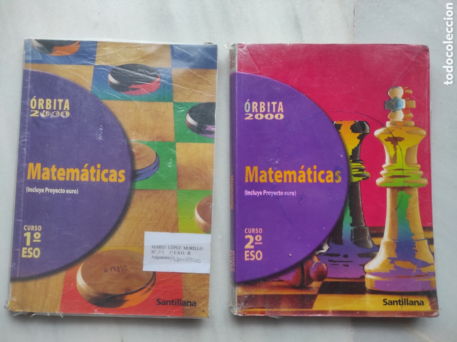 Libros de segunda mano: Libros de texto Matem&aacute;ticas; &Oacute;rbita 2000; 1&deg; y 2&deg; ESO - Foto 1