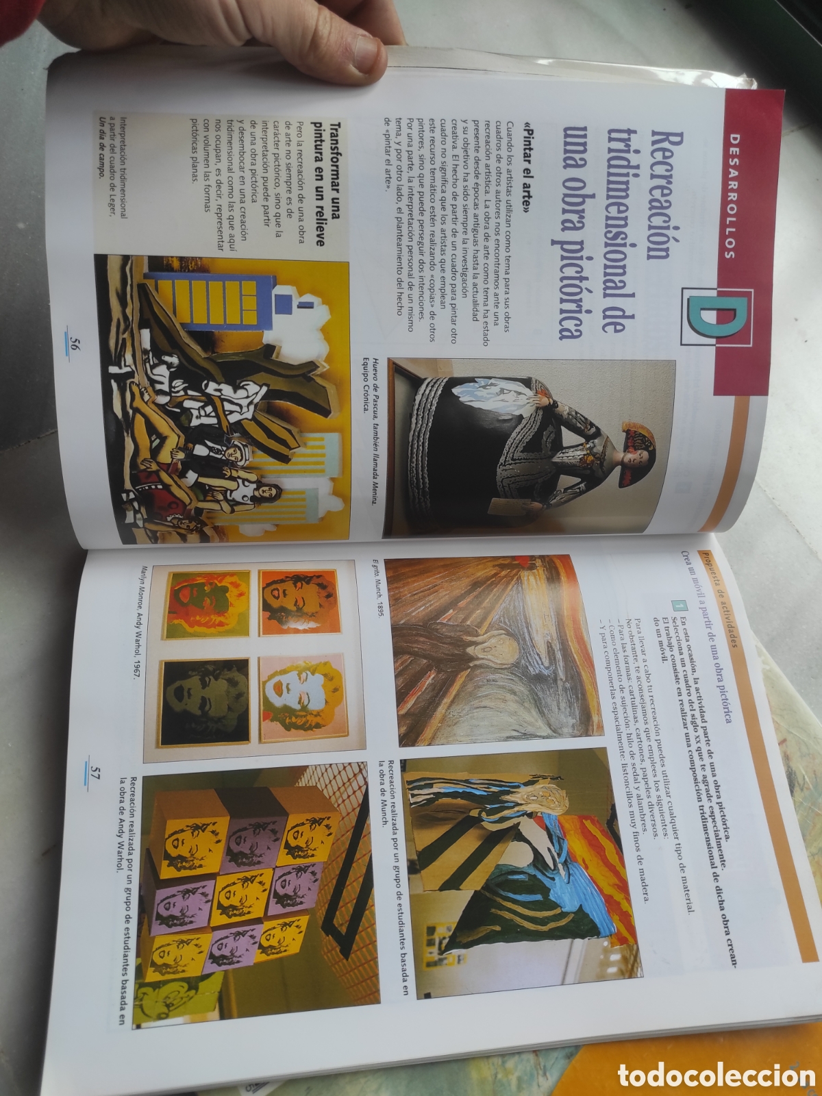 Libros de segunda mano: 3&ordm; y 4&deg; ESO EDUCACI&Oacute;N PL&Aacute;STICA Y VISUAL SANTILLANA - Foto 3