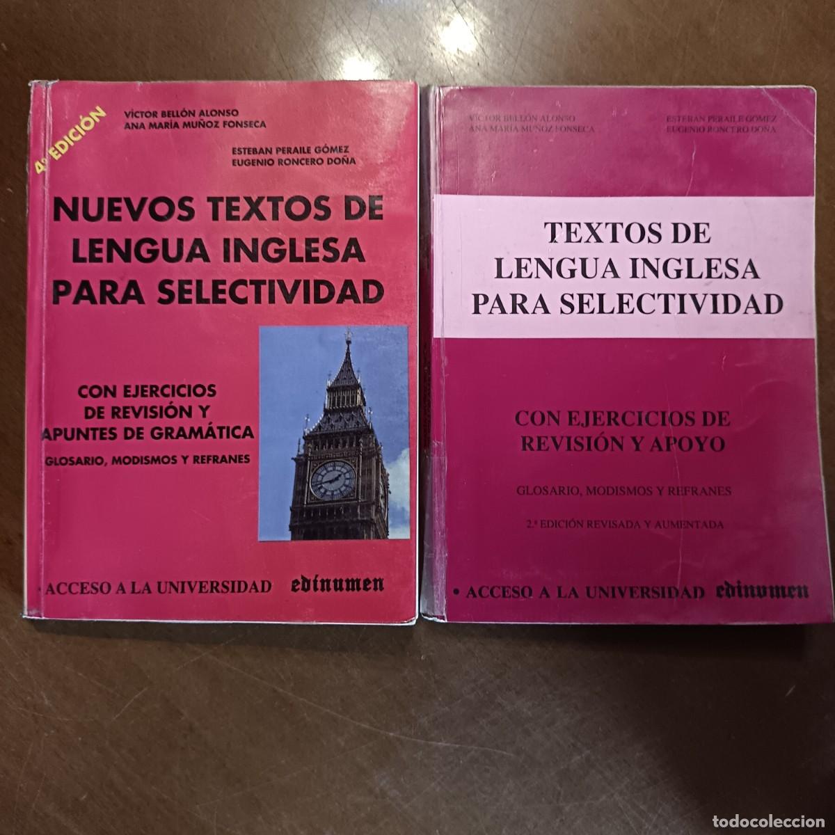 Libros de segunda mano: VICTOR BELLON VVAA.TEXTO INGLES SELECTIVIDAD. EDINUMEN - Foto 1