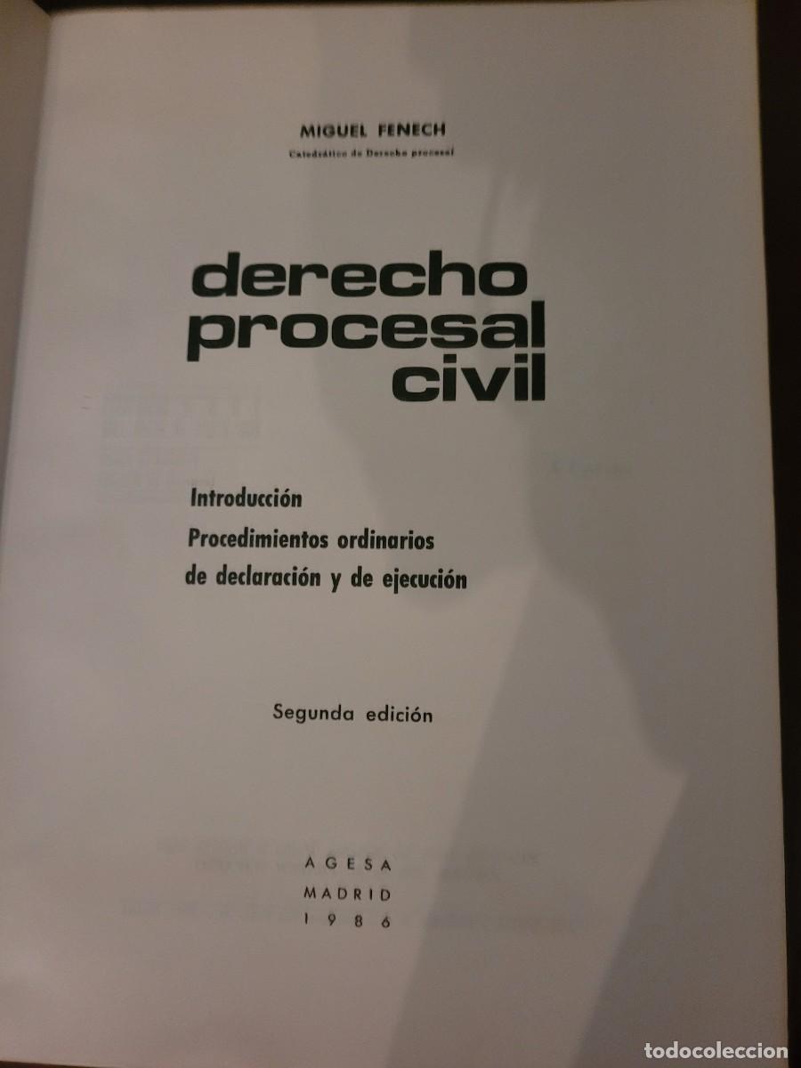 Libros de segunda mano: DERECHO PROCESAL CIVIL - Foto 5