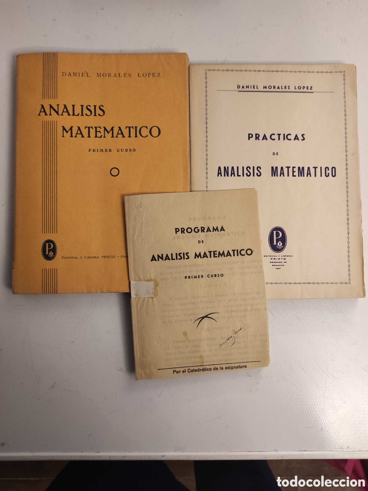 Libros de segunda mano: An&aacute;lisis matem&aacute;tico de Daniel Morales L&oacute;pez (1954) - Foto 1