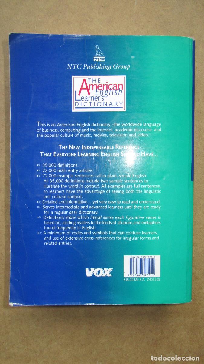 Libros de segunda mano: American learners dictionary - Foto 2