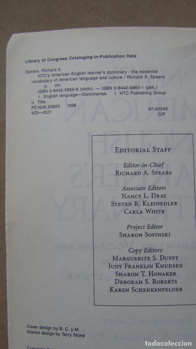 Libros de segunda mano: American learners dictionary - Foto 8