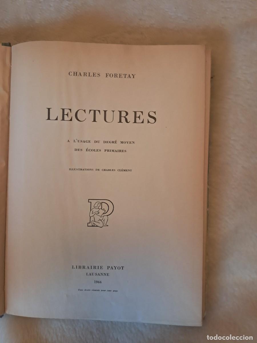 Libros de segunda mano: Libro Lectures, Charles Foretay, antiguo - Foto 3