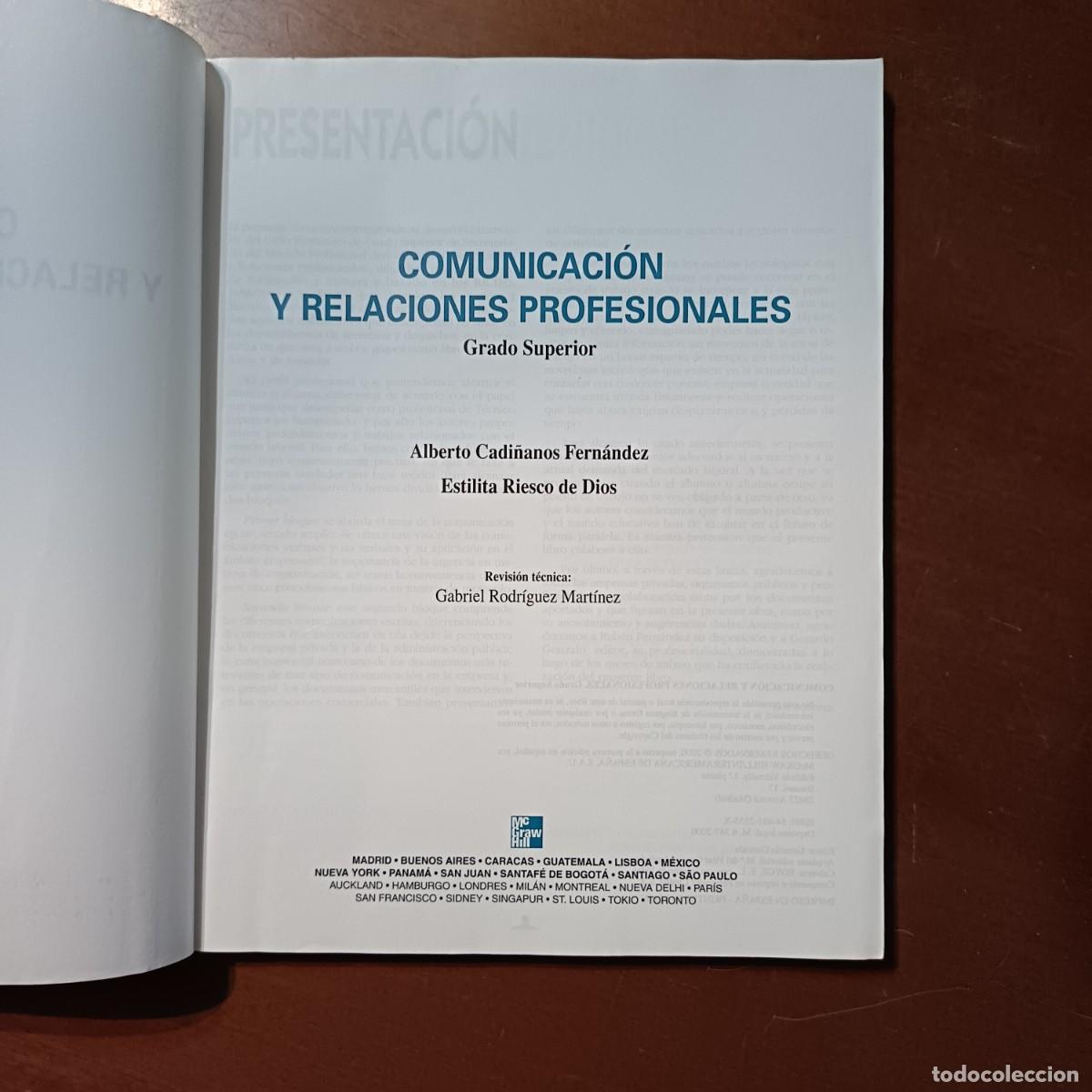 Libros de segunda mano: LIBRO GRADO SUPERIOR COMUNICACION Y RELACION PROFESIONALES. - Foto 3