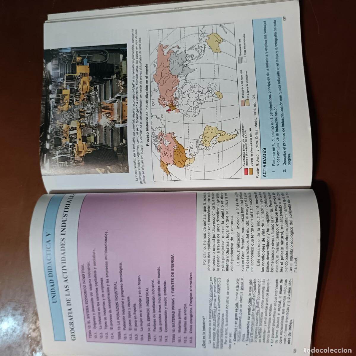 Libros de segunda mano: LIBRO DE GEOGRAFIA DE 2&ordm; DE BUP ED. ECIR - Foto 5