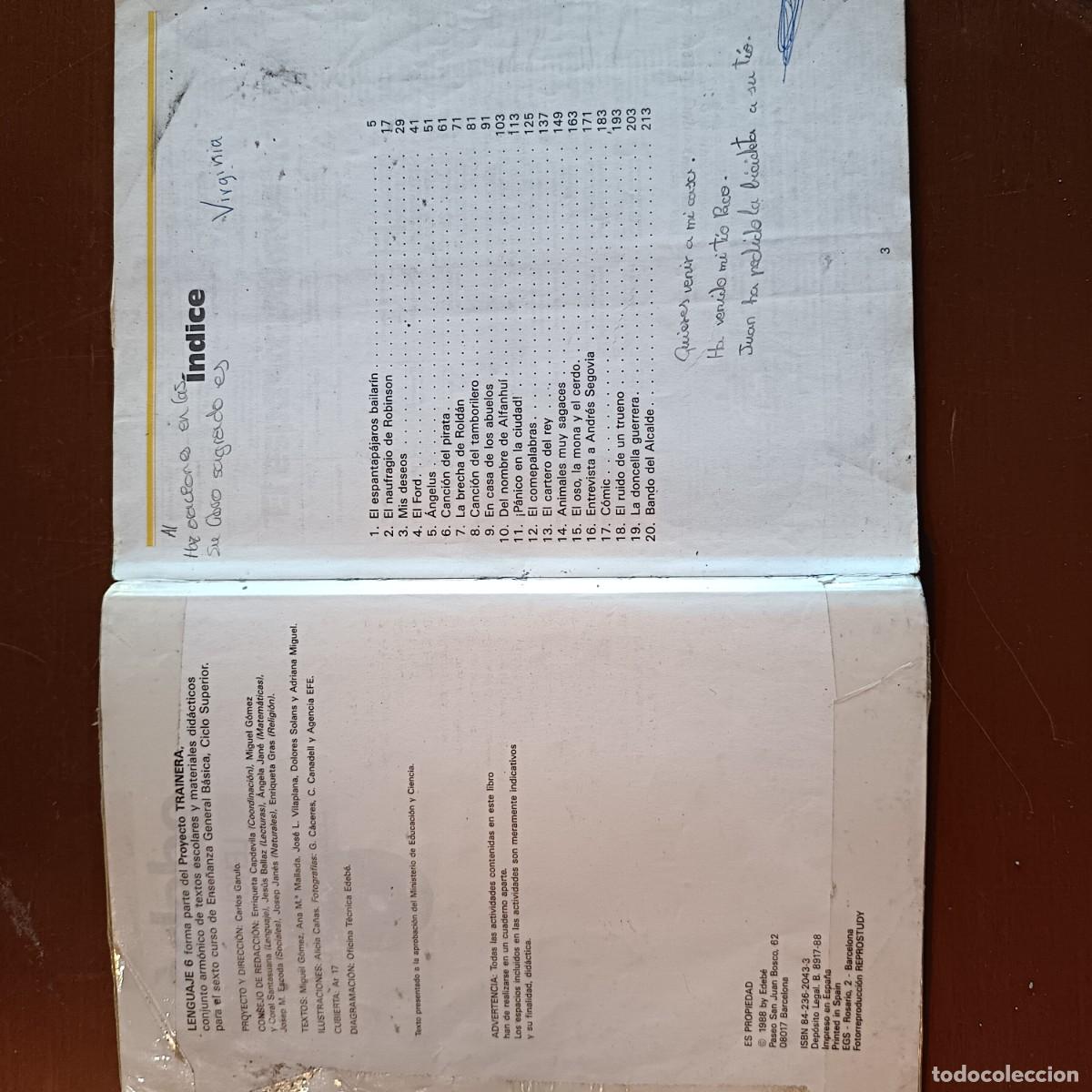 Libros de segunda mano: LIBRO 6&ordm; EGB LENGUAJE EDEBE - Foto 4
