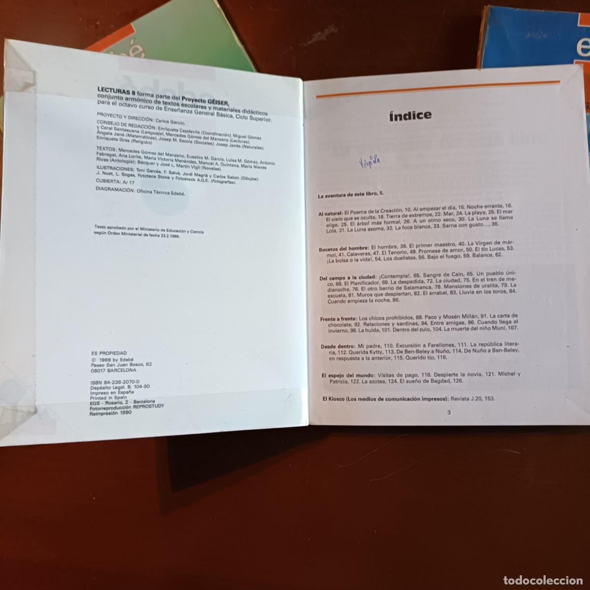 Libros de segunda mano: LIBROS LECTURAS 6&ordm;/7&ordm;/8&ordm; EGB DE LA EDITORIAL EDEBE - Foto 6