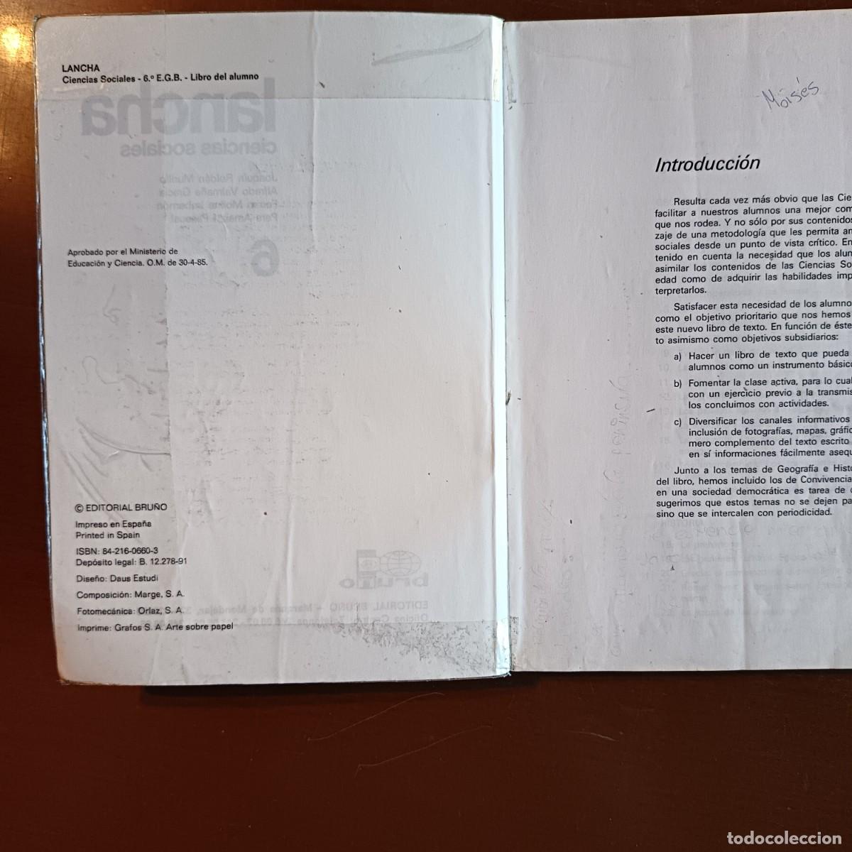 Libros de segunda mano: LIBRO DE 6&ordm; DE EGB, CIENCIAS SOCIALES. ED BRU&Ntilde;O - Foto 4