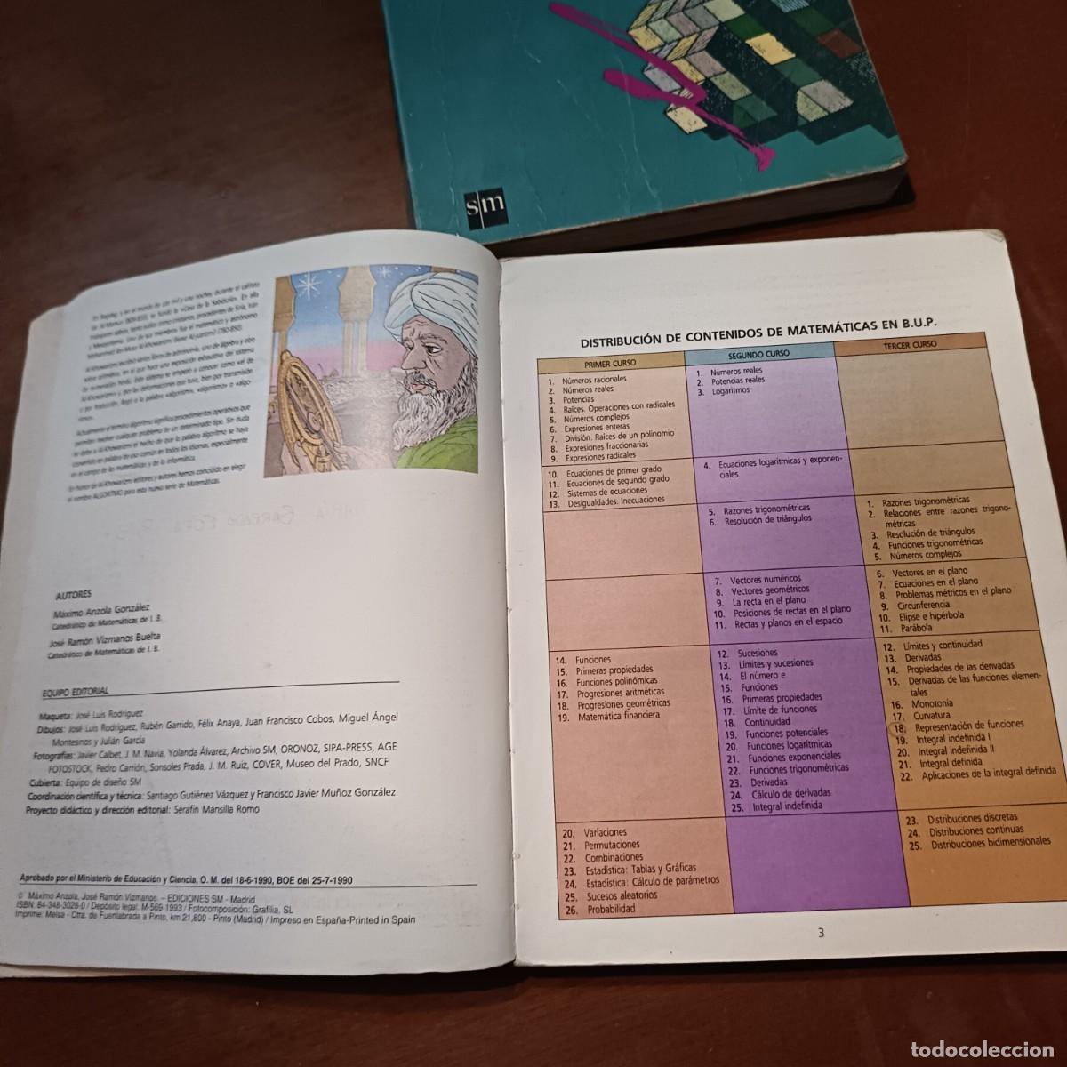 Libros de segunda mano: MANUALES MATEMATICAS. ALGORITMO 2/3 ESTUDIO DE BUP ED SM - Foto 2