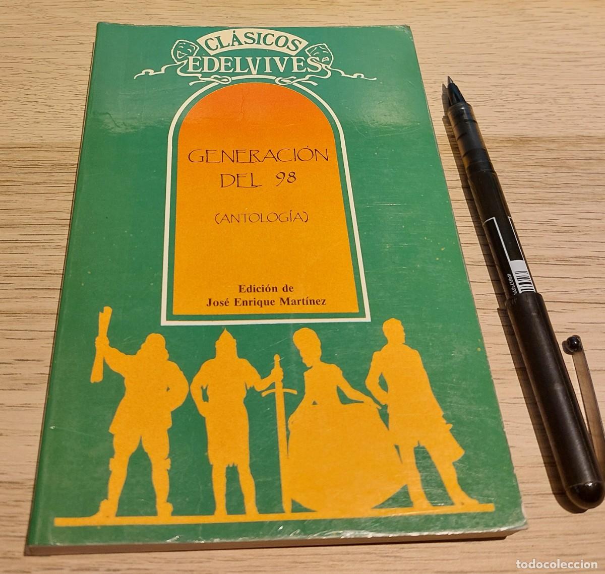 Libros de segunda mano: Generaci&oacute;n del 98. Antolog&iacute;a. Cl&aacute;sicos Edelvives