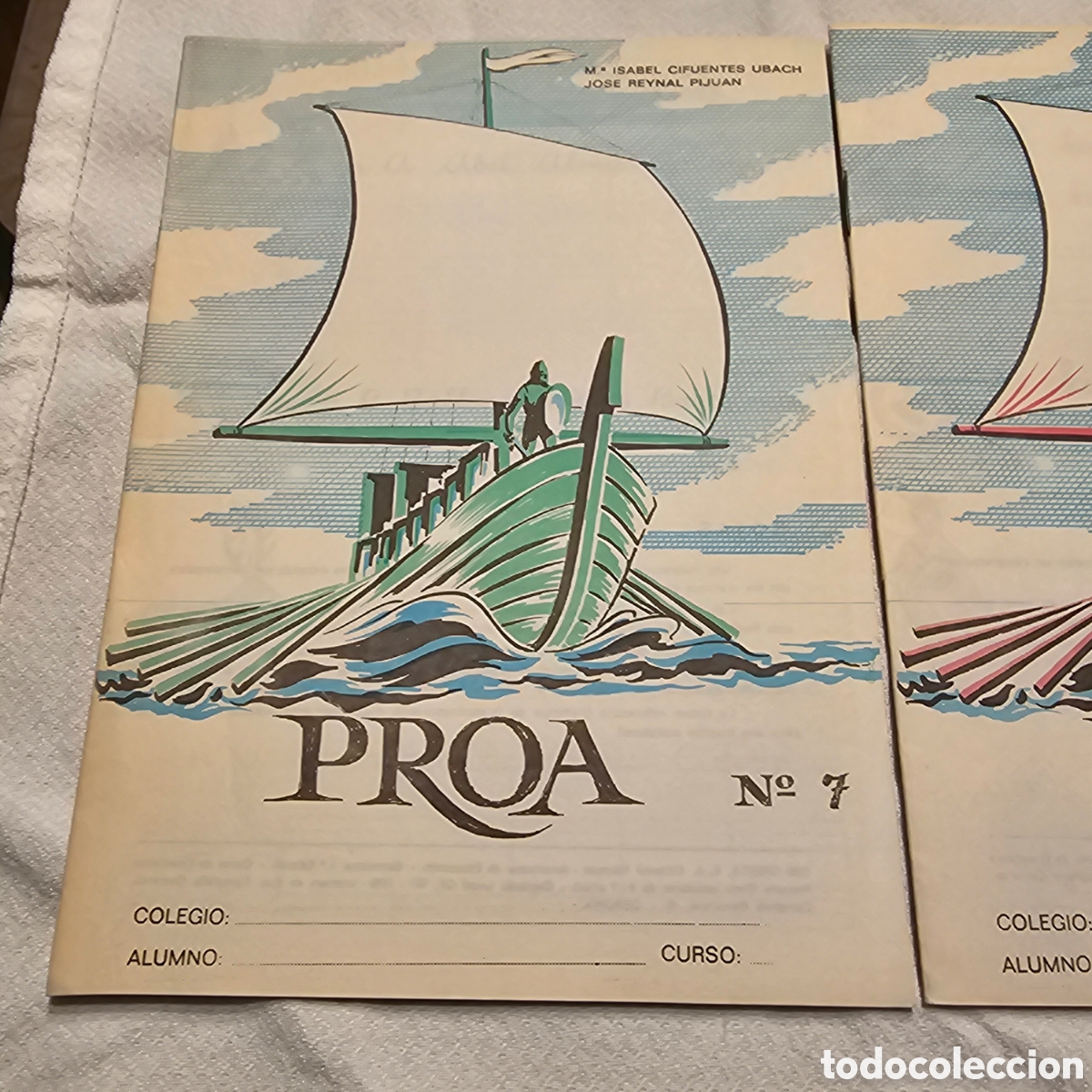 Libros de segunda mano: Cuaderno de escritura proa n6 y n7 a&ntilde;o 1966 - Foto 2
