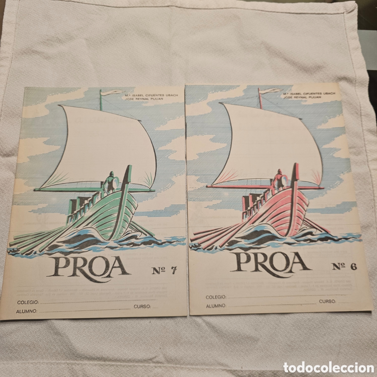 Libros de segunda mano: Cuaderno de escritura proa n6 y n7 a&ntilde;o 1966 - Foto 1